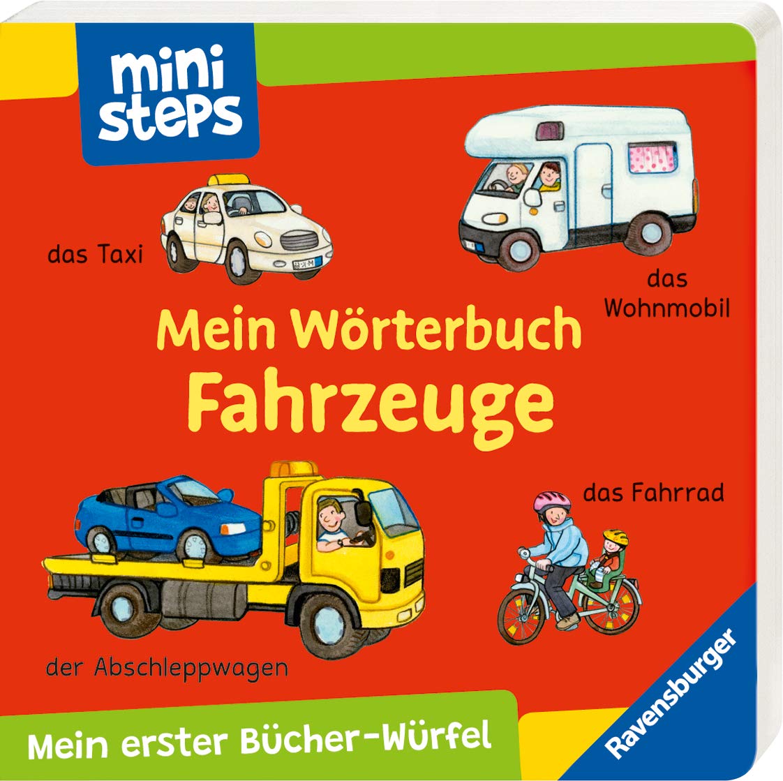 ministeps: Mein erster Bücher-Würfel: Meine ersten Wörter (Bücher-Set): Ab 12 Monate (ministeps Bücher)