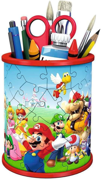 Ravensburger Super Mario Brothers Pencil Pot 3D Jigsaw Puzzles for Kids Age 6 Years Up - 54 Pieces - No Glue Required