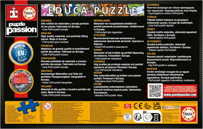 Educa - Puzzel met 500 stukjes voor volwassenen, gekke kaart van Europa, 500 stukjes puzzel voor volwassenen en kinderen vanaf 11 jaar, landkaart, Europa (17962