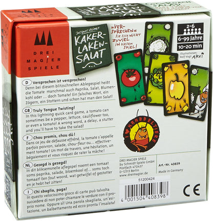 Schmidt Spiele GmbH CSG40839 Card Game, Cockroach Salad Single