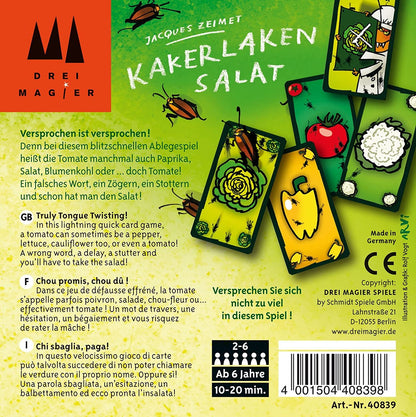 Schmidt Spiele GmbH CSG40839 Card Game, Cockroach Salad Single