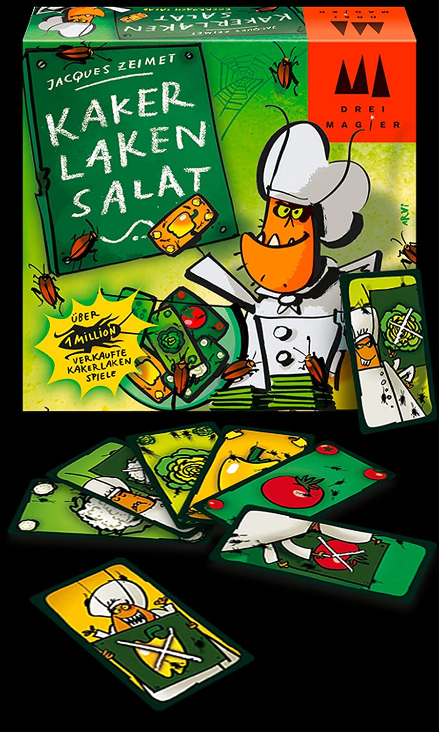 Schmidt Spiele GmbH CSG40839 Card Game, Cockroach Salad Single