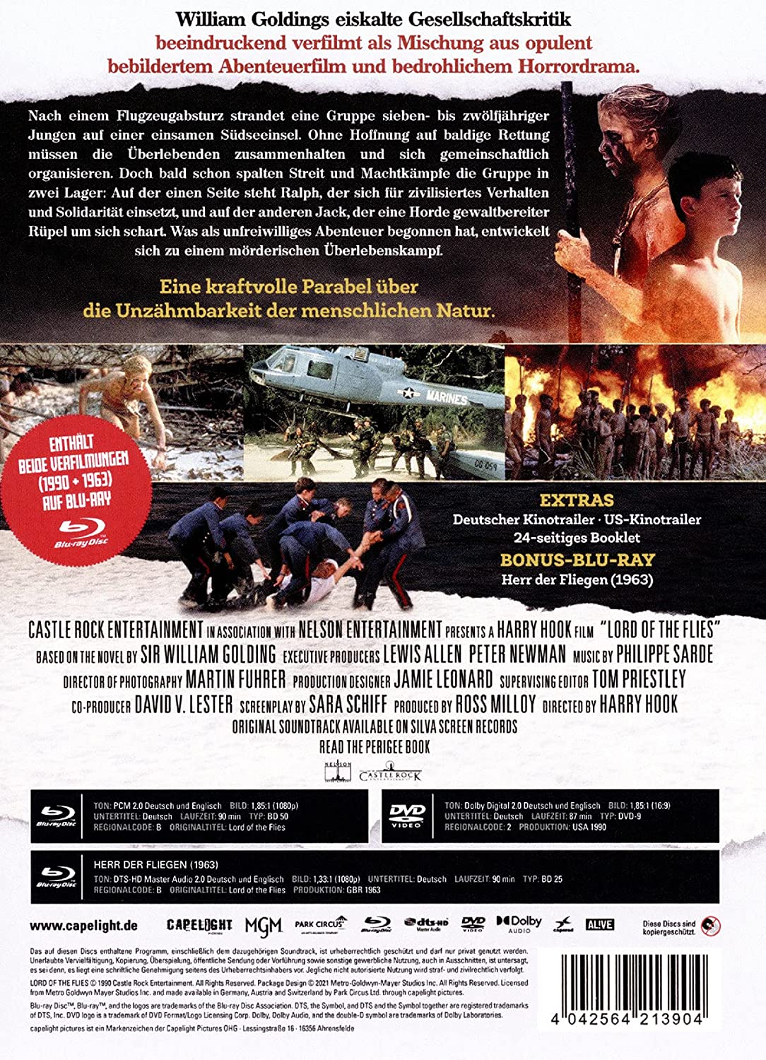 Herr der Fliegen (1990 + 1963) - 3-Disc Limited Collector's Edition im Mediabook (Blu-ray + DVD + Bonus-Blu-ray