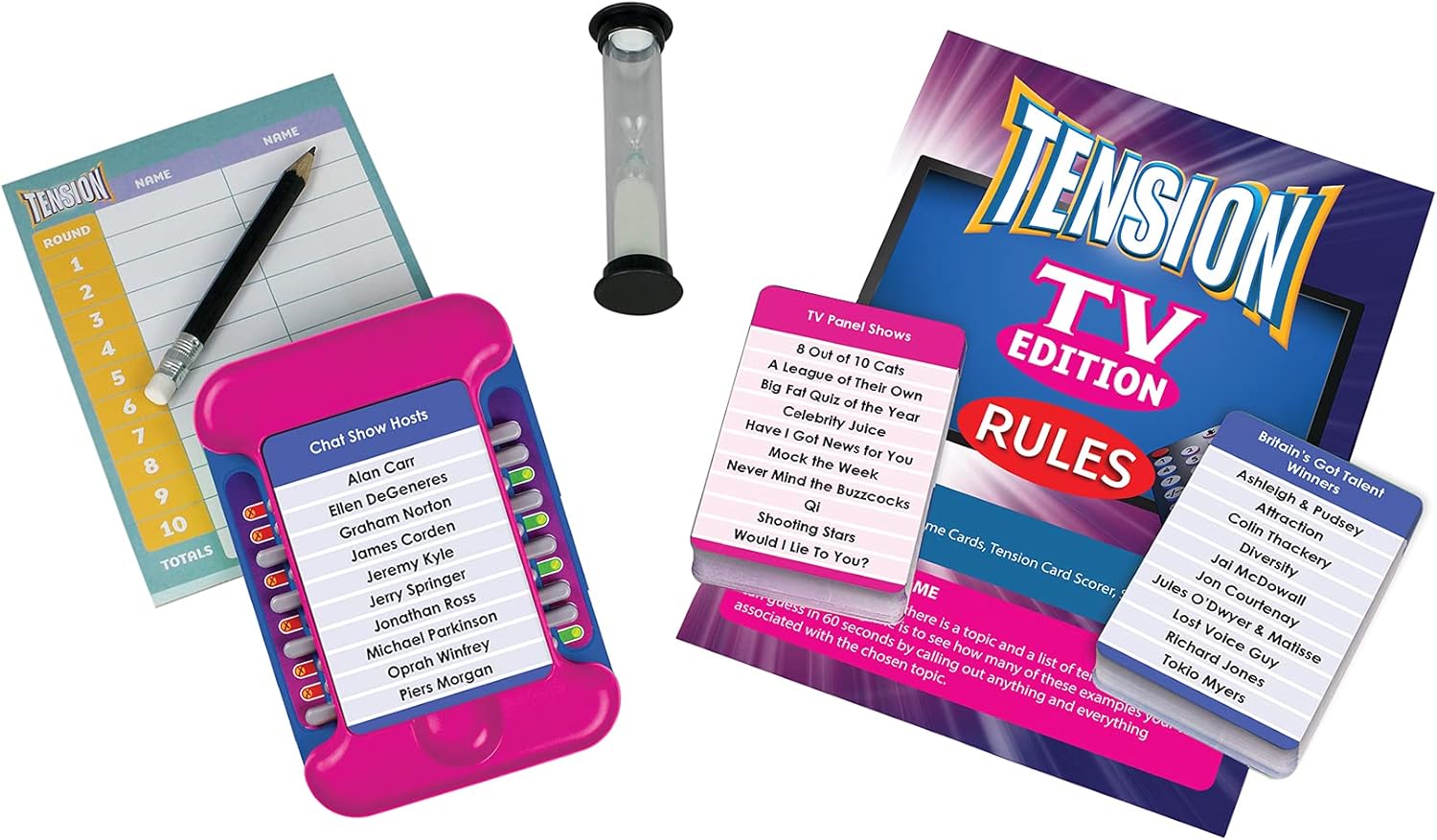Tension TV Edition - The Top 10 Naming Game - Party Game For Ages 12+ - Television Trivia Game That Will Keep You Guessing