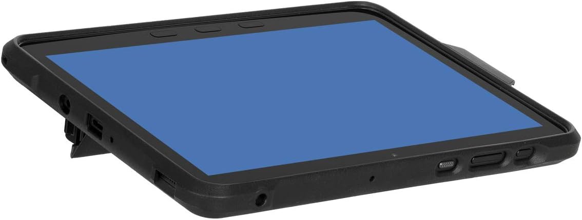 Targus Field-Ready Samsung Galaxy Tab Active Pro Protective Tablet Case Cover with Hands Free Kickstand, Military Grade Drop- Safe Protection, Secure Closure, Water-resistant, Black (THD501GLZ