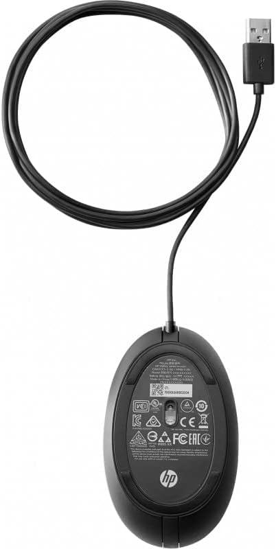HP 320M Wired Desktop Mouse - Black