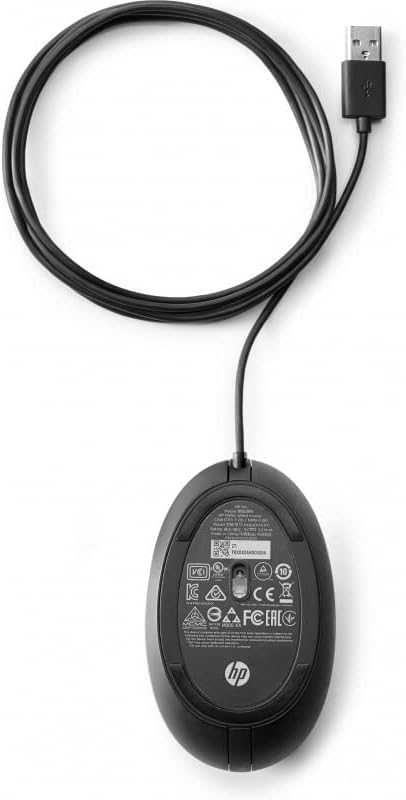 HP 320M Wired Desktop Mouse - Black
