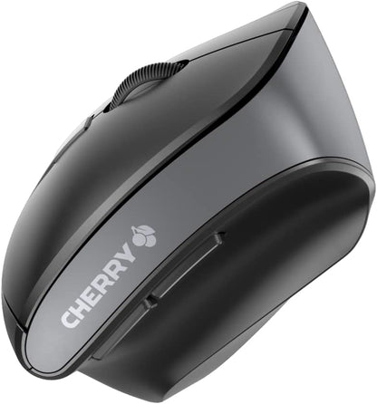Cherry MW 4500 USB Wireless Vertical Mouse Left Hand 6 Buttons Scroll Wheel Black JW-4550