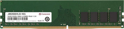 Transcend 16 GB JetRAM DDR4 2666Mhz U-DIMM 2Rx8 1Gx8 CL19 1.2 V