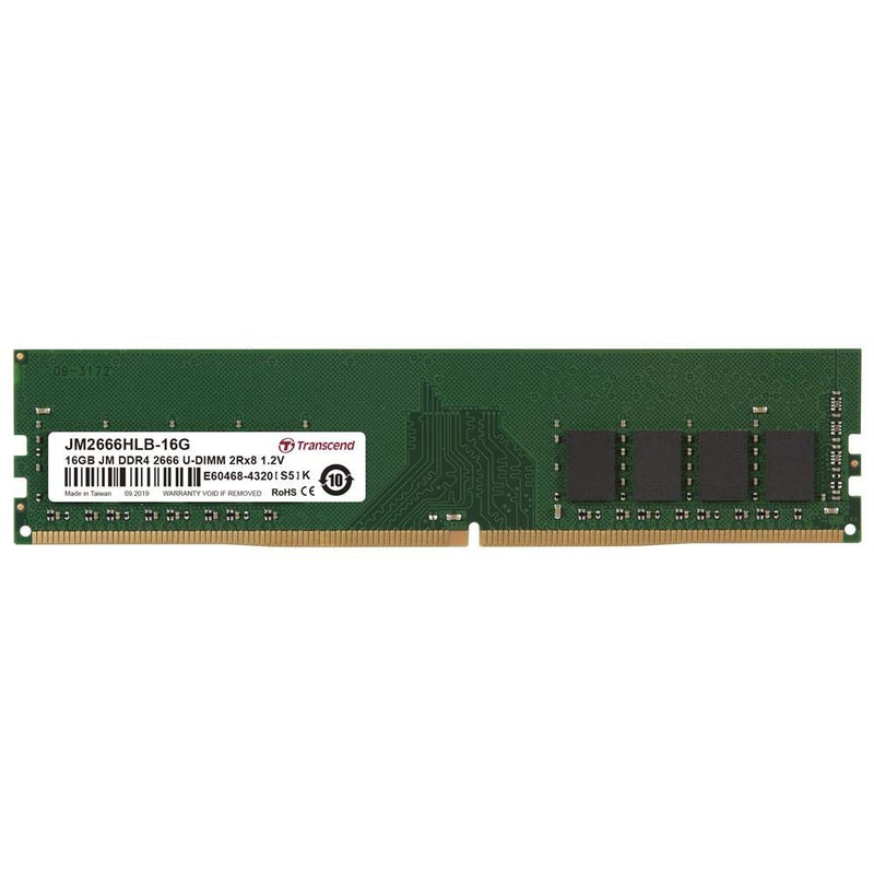 Transcend 16 GB JetRAM DDR4 2666Mhz U-DIMM 2Rx8 1Gx8 CL19 1.2 V