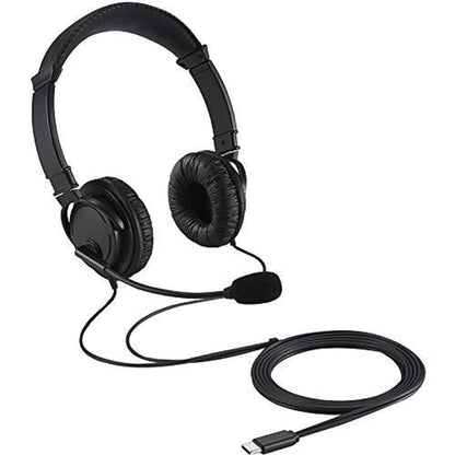 Kensington USB-C Hi-Fi Headphones with Built in Microphone, Stereo Sound, Adjustable Noise Cancelling Mic, Padded Professional Conference Call Standard for Work or Gaming - K97457WW