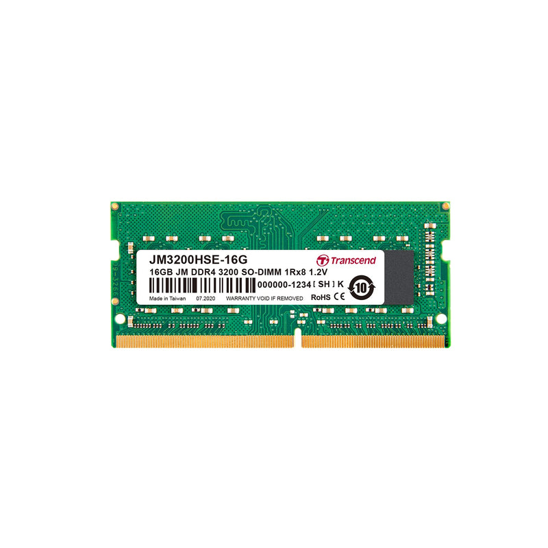 Transcend JM3200HSE-16G |DDR4-3200 Unbuffered SO-DIMM 16GB