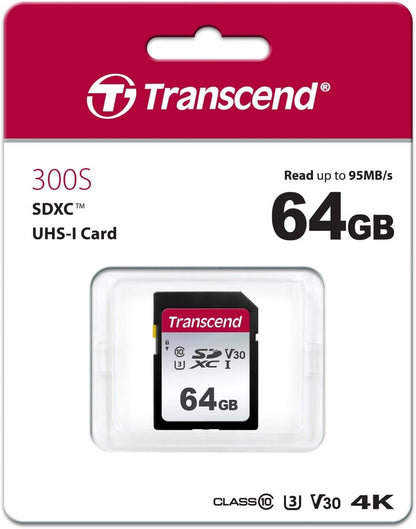 TRANSCEND - 64GB UHS-I U3 SD CARD
