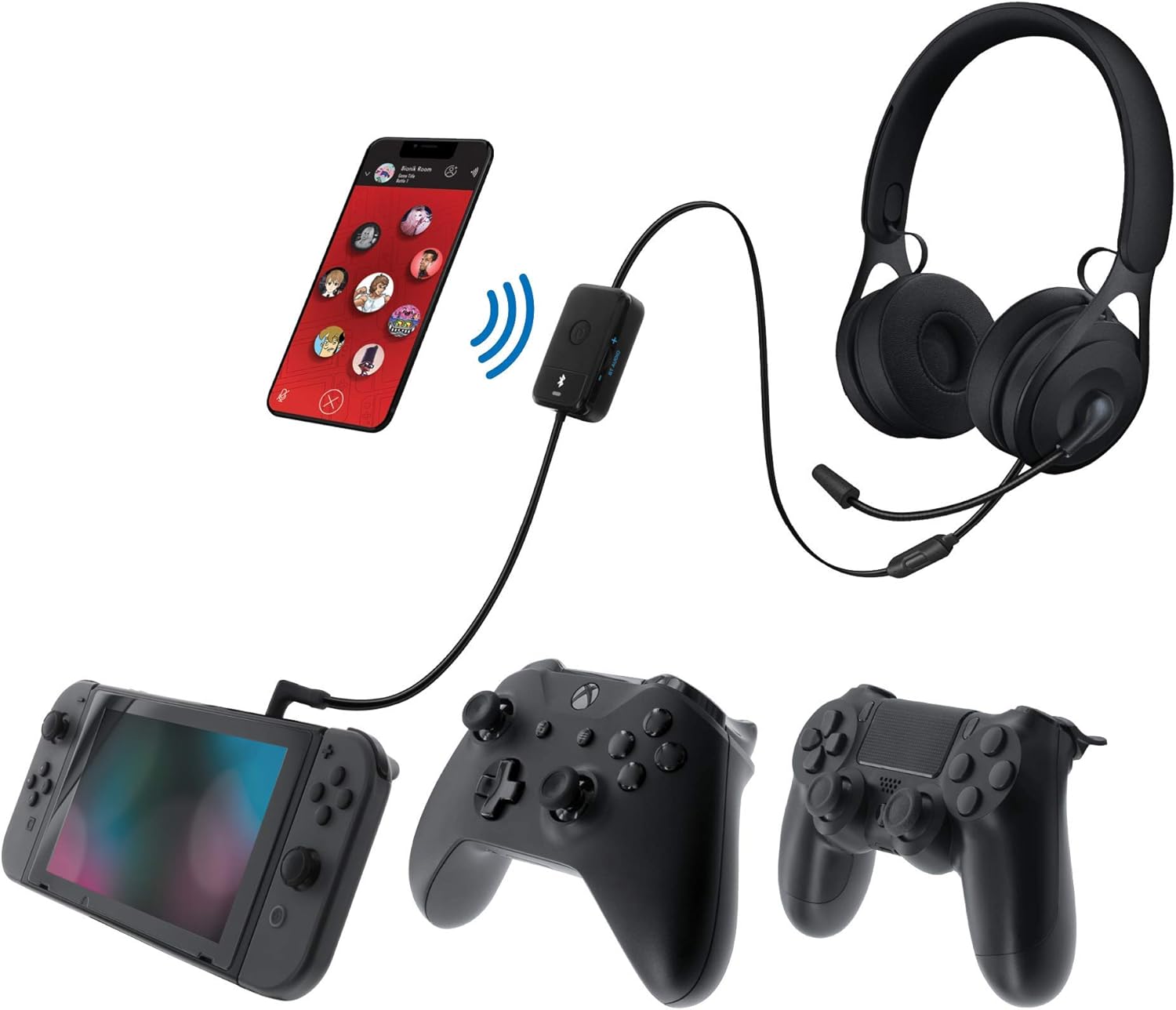 NINTENDO SWITCH & SWITCH LITE / Chat Mixer For Nintendo Switch. Switch Lite. PS5. PS4. Xbox Series X/S & Xbox One