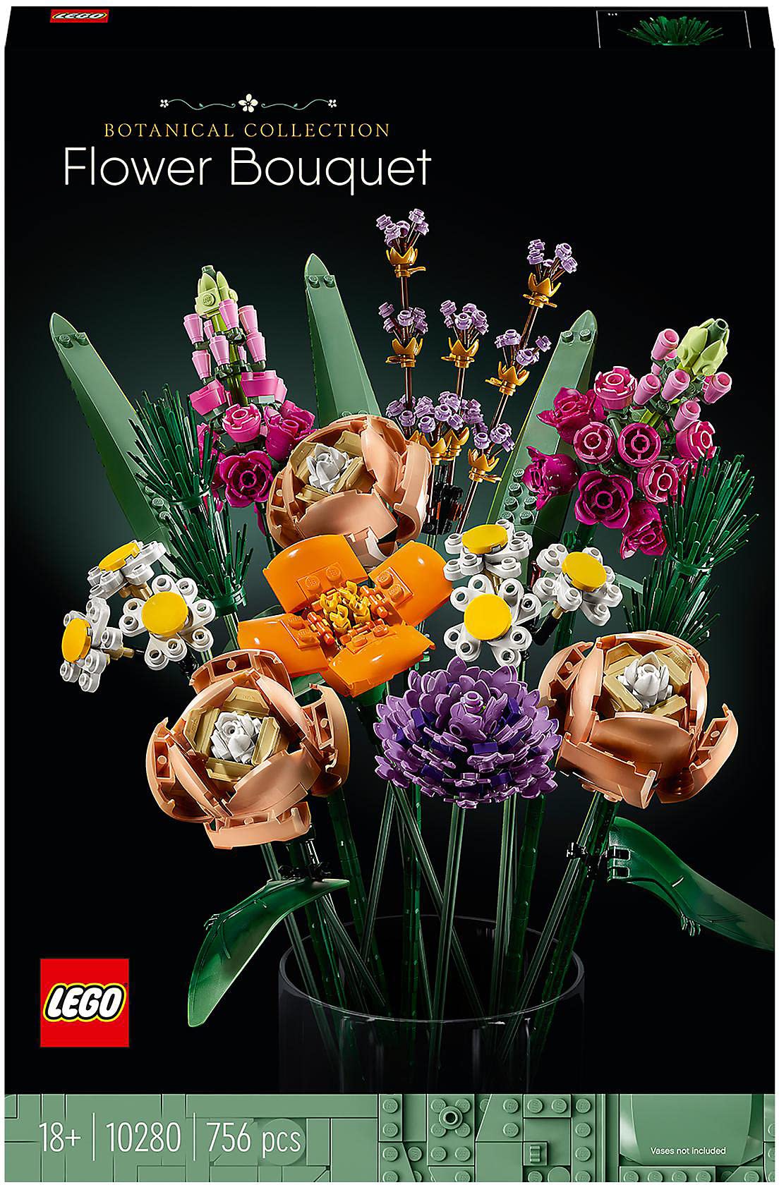 LEGO Botanicals Blumenstrauß - Künstliche Blumen Set für Erwachsene - Zimmerdeko und Geschenkidee für Frauen & Männer - Wohnaccessoires - Botanik Kollektion 10280