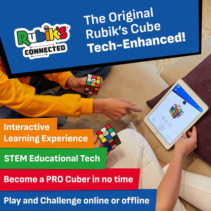 The Original Rubik’s Connected - Smart Digital Electronic Rubik’s Cube That Allows You to Compete with Friends & Cubers Across The Globe. App-Enabled STEM Puzzle That Fits All Ages and Capabilities