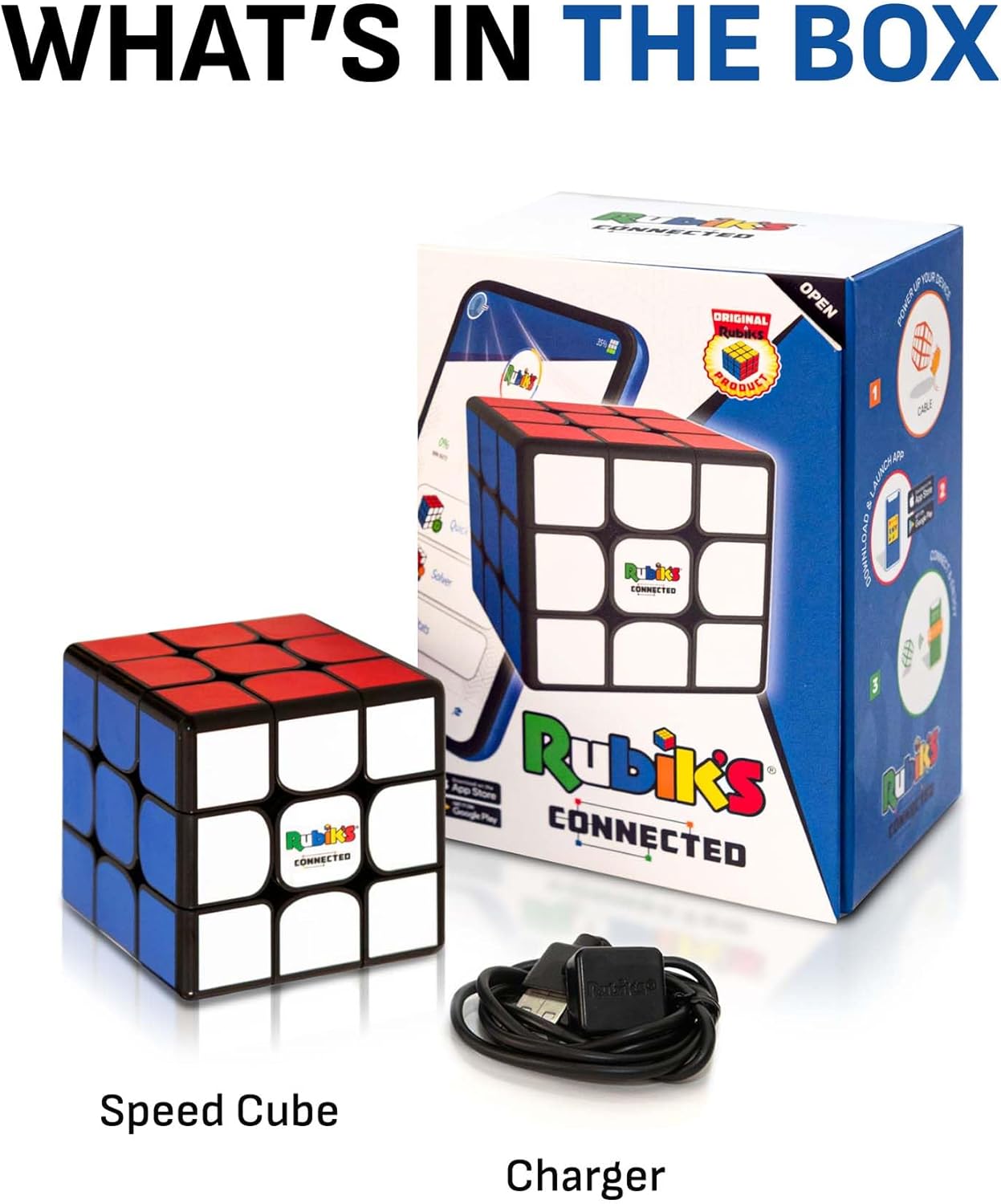The Original Rubik’s Connected - Smart Digital Electronic Rubik’s Cube That Allows You to Compete with Friends & Cubers Across The Globe. App-Enabled STEM Puzzle That Fits All Ages and Capabilities