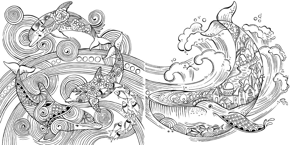 Die Welt unter der Lupe – zu Wasser: Ausmalen und durchatmen (Die Welt wird bunt, Band 7