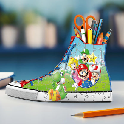 Ravensburger Super Mario Brothers Shoe 3D Jigsaw Puzzles for Kids & Adults Age 8 years Up - 108 Pieces - No Glue Required