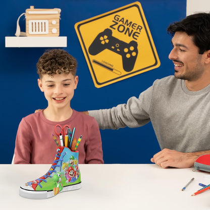 Ravensburger Super Mario Brothers Shoe 3D Jigsaw Puzzles for Kids & Adults Age 8 years Up - 108 Pieces - No Glue Required
