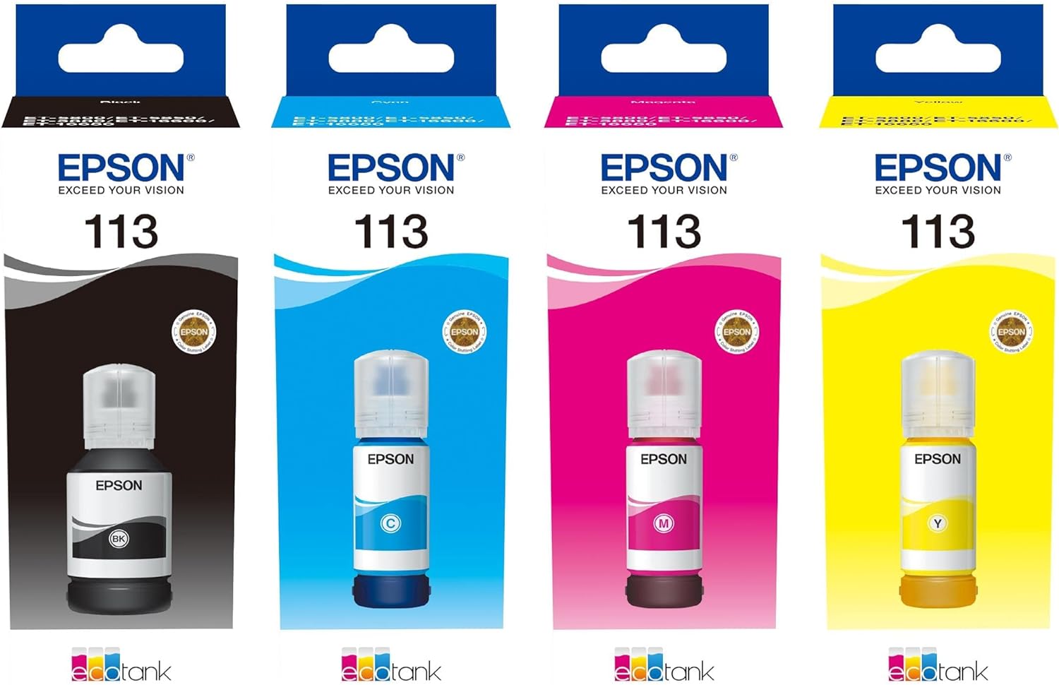 Epson C13T06B440 inchiostro Giallo 70ml 6000 lati EcoTank Bottiglia 5800 pigmentato, One Size