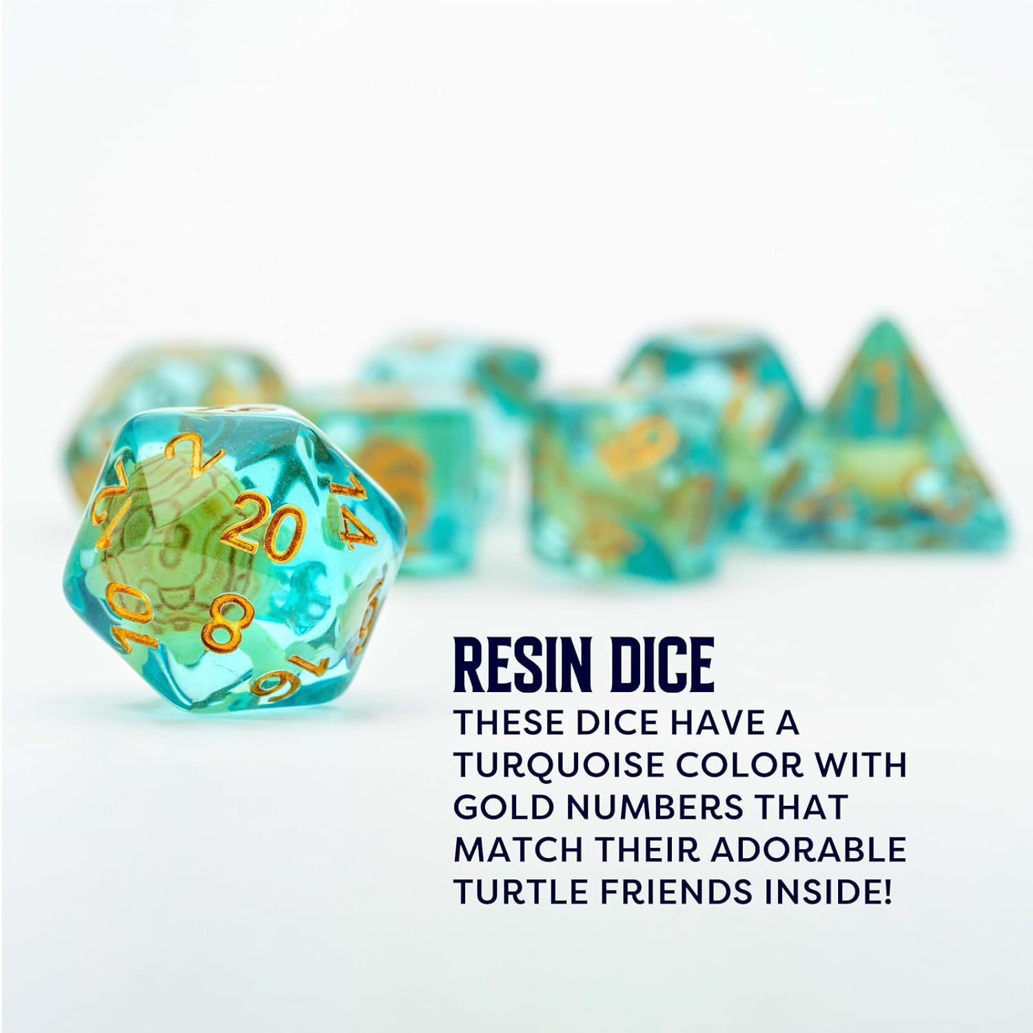 FanRoll by Metallic Dice Games Dés DND en résine 16 mm pour donjons et dragons