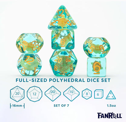 FanRoll by Metallic Dice Games Dés DND en résine 16 mm pour donjons et dragons
