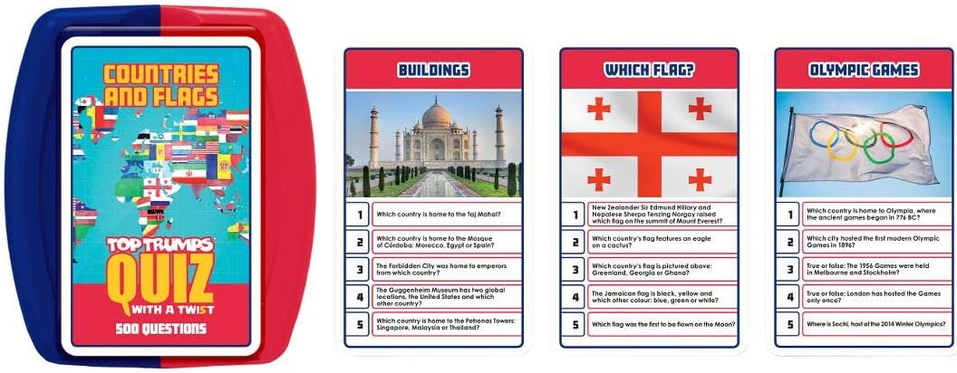 Top Trumps Countries and Flags Quiz Game Countries and Flags of the World