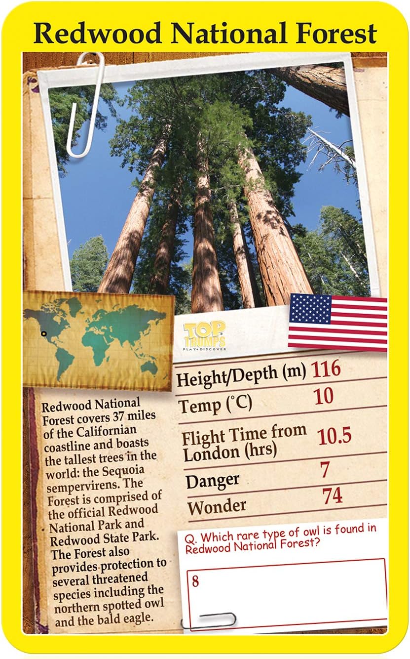 Top Trumps Wonders of The World Classics Kartenspiel: Entdecken Sie interessante Fakten in diesem pädagogischen Spiel, einschließlich der Höhe des Mount Everest, für 2 Spieler und mehr als 6 Jahre.