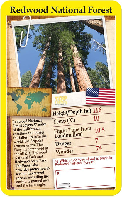 Top Trumps Wonders of The World Classics Kartenspiel: Entdecken Sie interessante Fakten in diesem pädagogischen Spiel, einschließlich der Höhe des Mount Everest, für 2 Spieler und mehr als 6 Jahre.