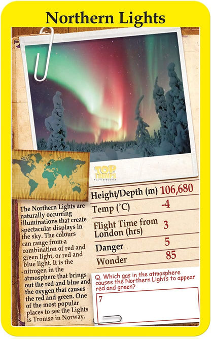 Top Trumps Wonders of The World Classics Kartenspiel: Entdecken Sie interessante Fakten in diesem pädagogischen Spiel, einschließlich der Höhe des Mount Everest, für 2 Spieler und mehr als 6 Jahre.
