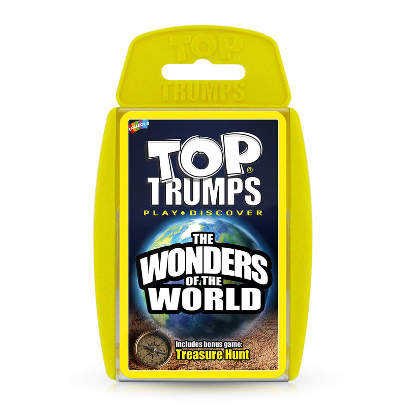 Top Trumps Wonders of The World Classics Kartenspiel: Entdecken Sie interessante Fakten in diesem pädagogischen Spiel, einschließlich der Höhe des Mount Everest, für 2 Spieler und mehr als 6 Jahre.