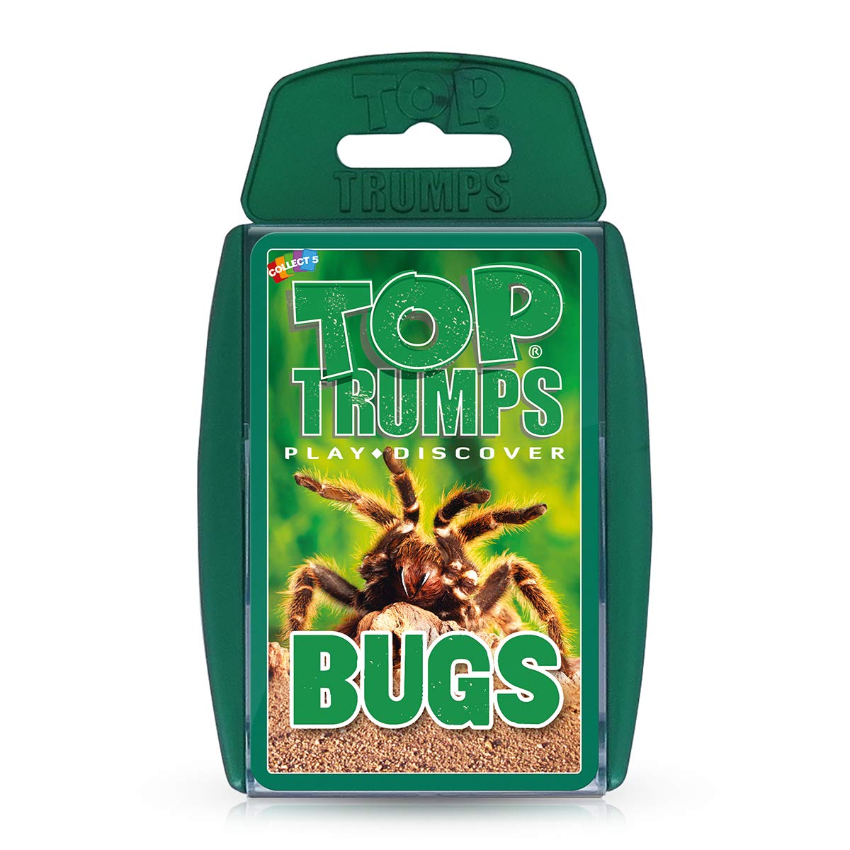 Top Trumps Bugs Classic Card Game, learn facts about the Black Widow, furry Tarantula, Praying Mantis and the Ladybird in this educational packed game, gift and toy for boys and girls aged 6 plus Bugs
