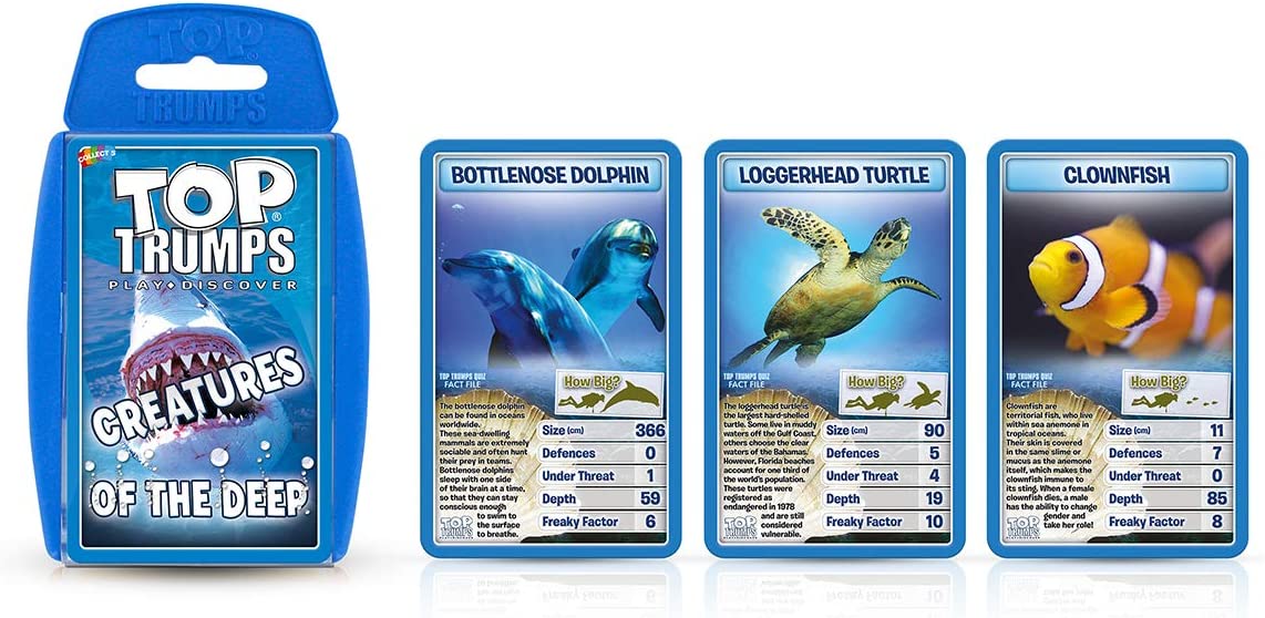 Creatures of the Deep Top Trumps Card Game