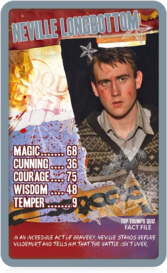 Top Trumps Juego de Cartas Especiales de Harry Potter y Las Reliquias de la Muerte Parte 2, Juega con Harry, Ron, Hermione, Dumbledore y Hagrid, Educativo para 2 Jugadores en adelante es un Gran