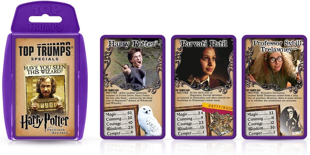 Top Trumps Harry Potter und der Gefangene von Azkaban Specials Kartenspiel, Spielen mit Harry, Ron, Hermine, Dumbledore, Snape und Hagrid, Lernspiel ist EIN tolles Geschenk für Kinder ab 6 Jahren