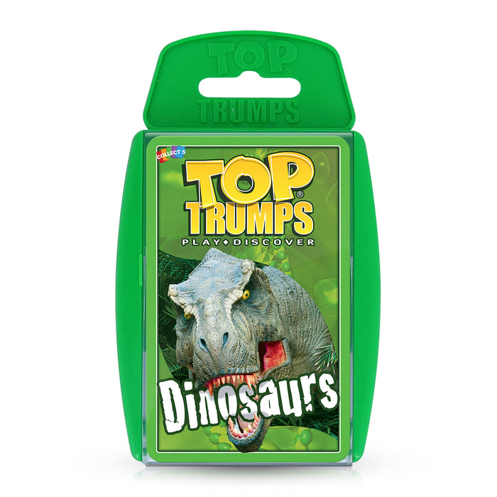 Top Trumps Dinosaurs Classics Card Game, Discover interesting facts in this educational packed game including the killer rating for a Tyrannosaurus Rex, makes a great gift for ages 6 plus
