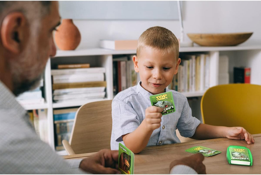 Top Trumps Dinosaurs Classics Card Game, Discover interesting facts in this educational packed game including the killer rating for a Tyrannosaurus Rex, makes a great gift for ages 6 plus