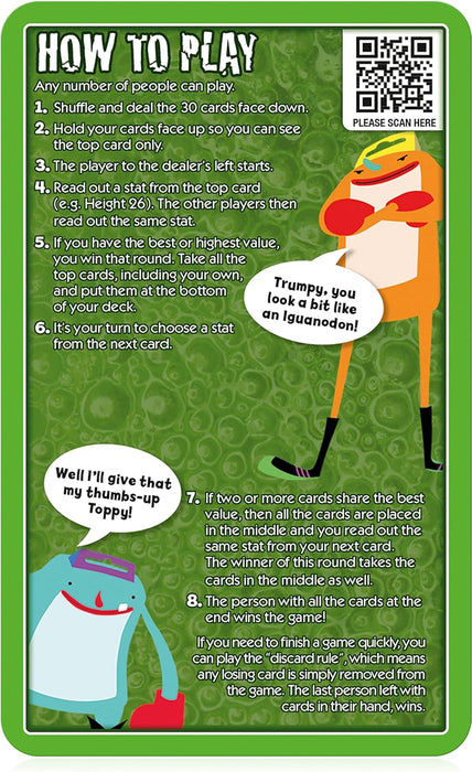 Top Trumps Dinosaurs Classics Card Game, Discover interesting facts in this educational packed game including the killer rating for a Tyrannosaurus Rex, makes a great gift for ages 6 plus