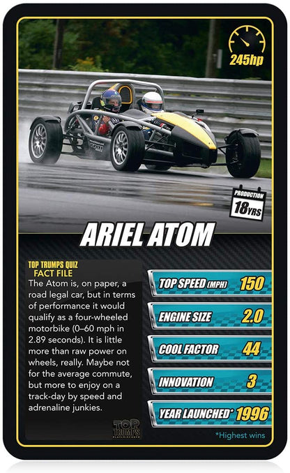 Top Trumps Sports Cars Card Game