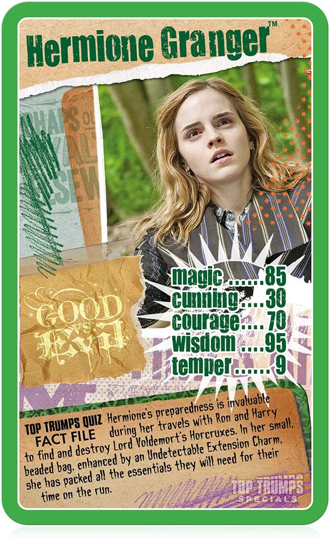 Top Trumps Juego de Cartas de Harry Potter y Las Reliquias de la Muerte Parte 1 Specials