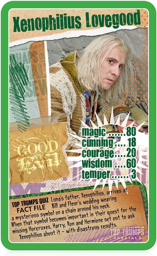 Top Trumps Juego de Cartas de Harry Potter y Las Reliquias de la Muerte Parte 1 Specials