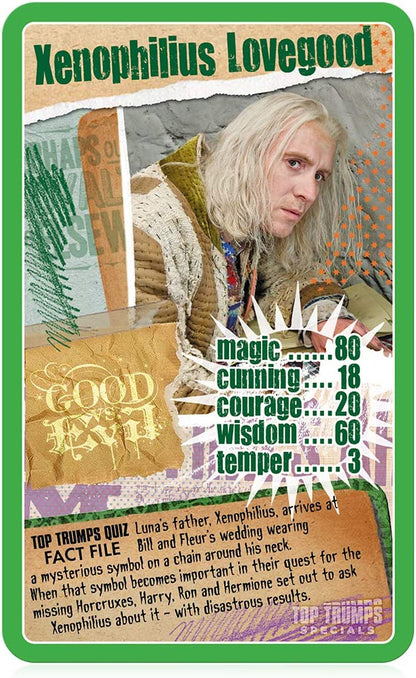 Top Trumps Juego de Cartas de Harry Potter y Las Reliquias de la Muerte Parte 1 Specials