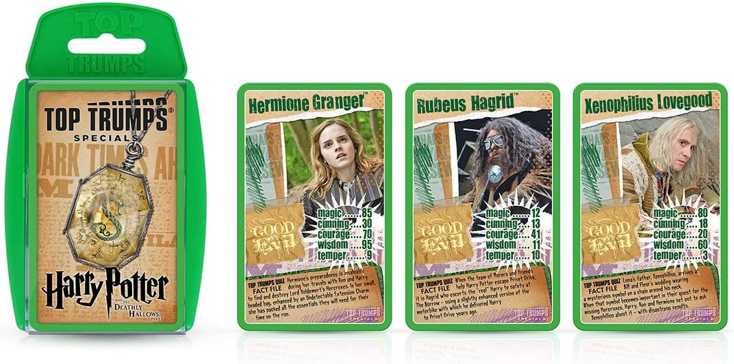 Top Trumps Juego de Cartas de Harry Potter y Las Reliquias de la Muerte Parte 1 Specials