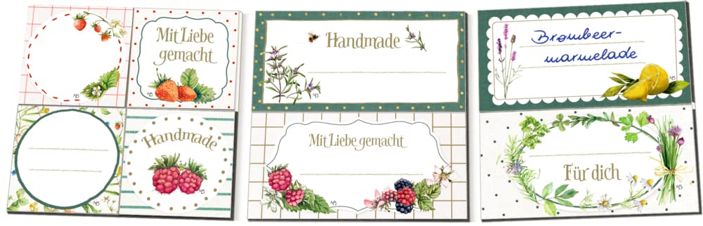 Etikettenbuchlein - Einmach-Etiketten (Marjolein Bastin) - (German Import)