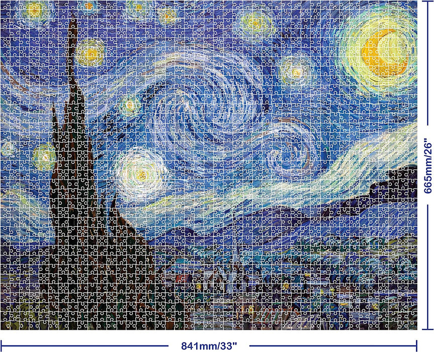 (New March) Mindbogglers Gold 1500pc: Starry Night by Van Gogh (unit 3