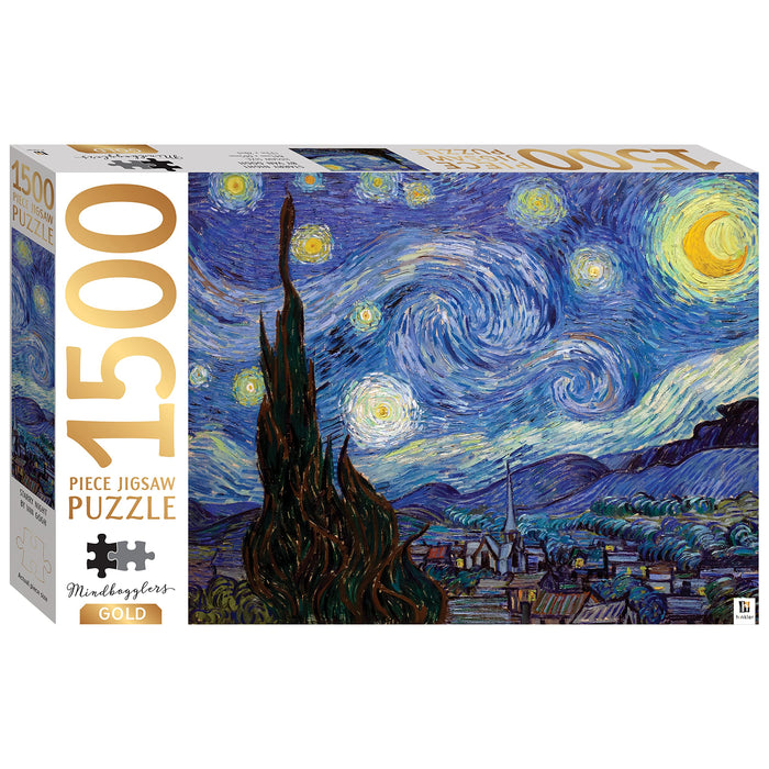 (New March) Mindbogglers Gold 1500pc: Starry Night by Van Gogh (unit 3