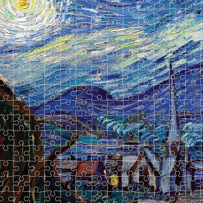 (New March) Mindbogglers Gold 1500pc: Starry Night by Van Gogh (unit 3