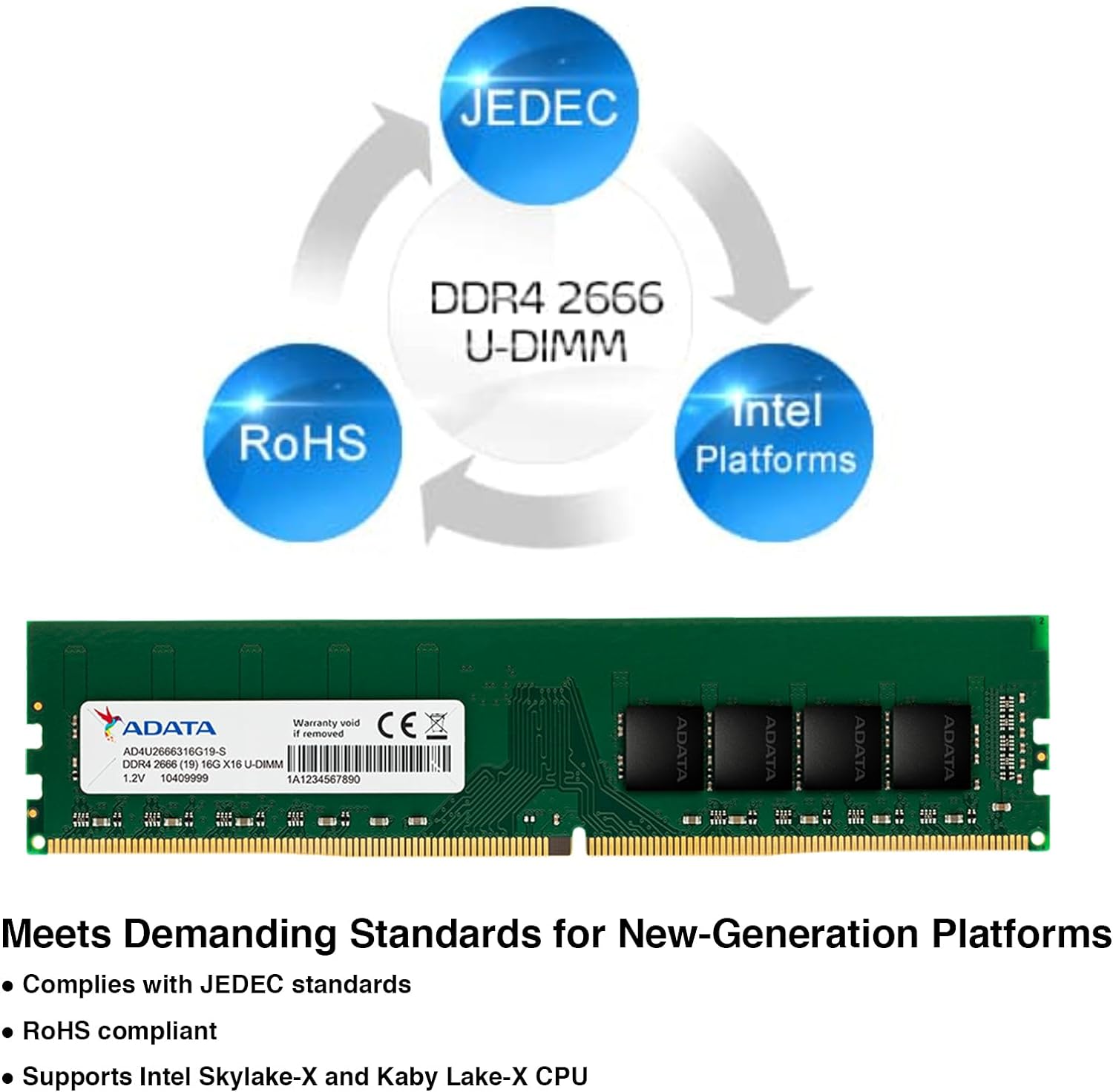 ADATA RAM D4 2666 16GB C19