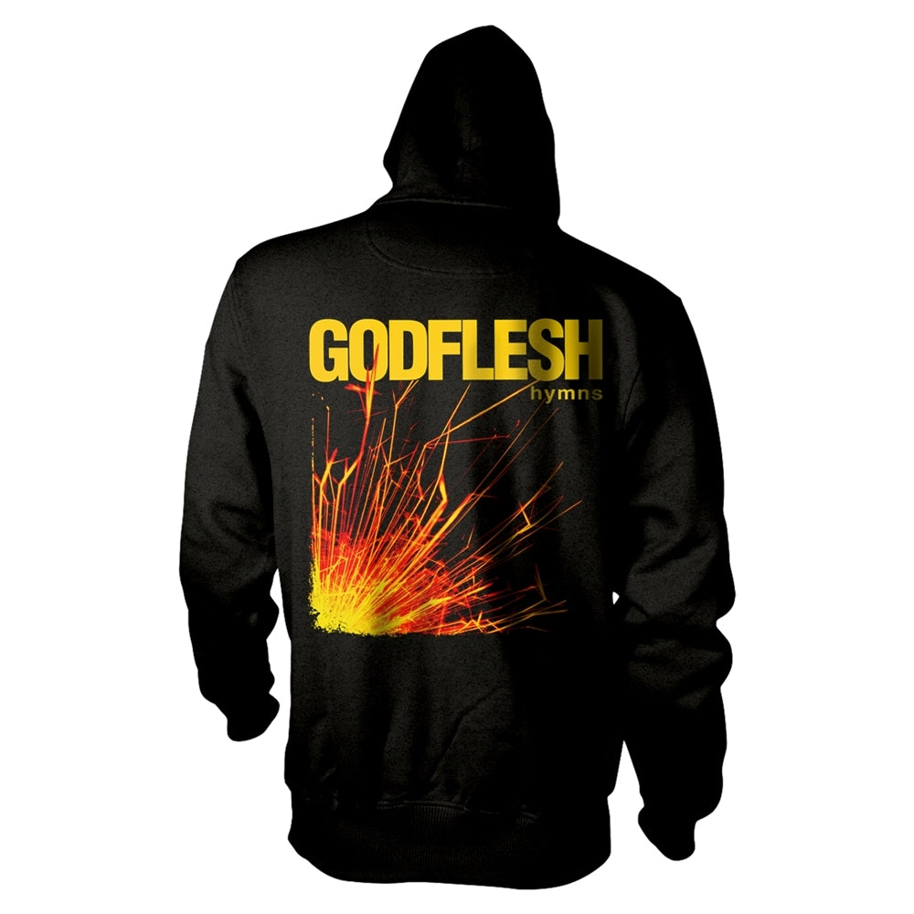 GODFLESH - HYMNS BLACK Hooded Sweatshirt with Zip X-Large